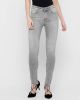 Only Onlblush MID SK ANK RAW JNS Rea0918: Grey denim | Freewear Grijs online kopen