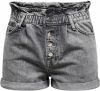 Only Cuba paperbag dnm shorts noos grey denim online kopen