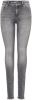 Only Onlblush MID SK ANK RAW JNS Rea0918: Grey denim | Freewear Grijs online kopen