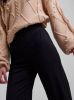 PIECES high waist wide leg broek PCOTINE van gerecycled polyester zwart online kopen