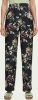 Scotch & Soda Zwarte Wijde Broek Gia Mid Rise Wide Leg Printed Silky Trousers online kopen