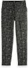 Scotch & Soda Lowry mid waist tapered fit cropped pantalon met jacquard dessin online kopen