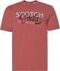 Scotch & Soda T shirt met ronde hals en logo artwork online kopen