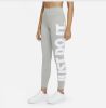 Nike Sportswear Essential Legging met hoge taille en graphic voor dames Grijs online kopen