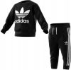 Adidas Originals Logo Crew Trainingspak Baby's Black/White/White Kind online kopen