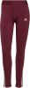 Adidas Leggings Loungewear Essentials 3 Stripes Bordeaux/Wit Vrouw online kopen