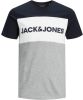 JACK & JONES ESSENTIALS T shirt JJELOGO met logo rood/wit/donkerblauw online kopen