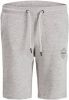 JACK & JONES JUNIOR sweatshort Shark met logo lichtgrijs online kopen