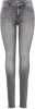 Only Onlblush MID SK ANK RAW JNS Rea0918: Grey denim | Freewear Grijs online kopen